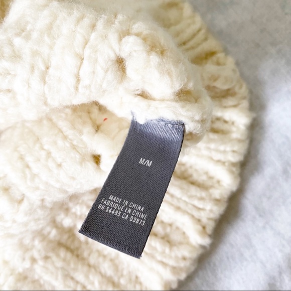 AERIE Crew Neck Sweater Cream Medium NEW NWOT - Picture 5 of 8